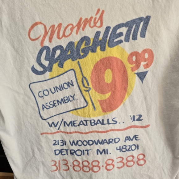 🧡 B2G1 DIY Mom's Spaghetti Eminem tribute shirt Detroit mens undershirt v-neck - Picture 3 of 3